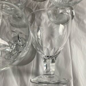 Georgian Rummer Drinking Glass Set of 5